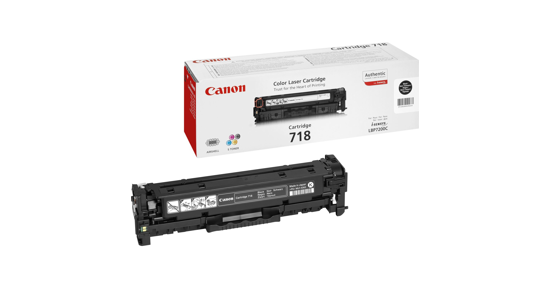 Canon CRG-718 Bk tonercartridge 1 stuk(s) Origineel Zwart