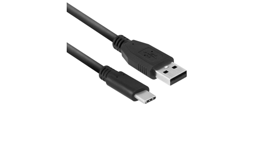 ACT AC3020 USB-kabel 1 m USB 3.2 Gen 1 (3.1 Gen 1) USB A USB C Zwart