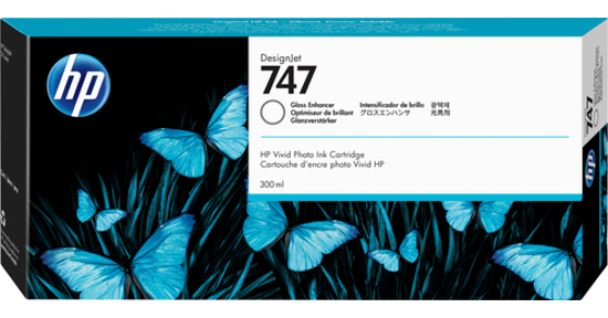 HP 747 glansverhogende DesignJet inktcartridge, 300 ml