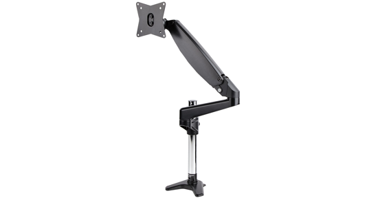 Startech Bureau Monitor Arm voor Enkele VESA-display tot 32"of 49" Ultrawide 8kg, Full Motion en Verstelbare Hoogte, Bureauklem/Doorvoertule, Single Monitor Arm