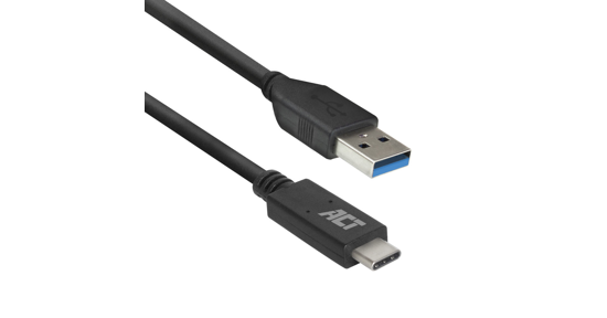 ACT AC7417 USB-kabel 2 m USB 3.2 Gen 1 (3.1 Gen 1) USB C USB A Zwart