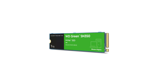 Western Digital Green WDS100T3G0C internal solid state drive M.2 1 TB PCI Express QLC NVMe