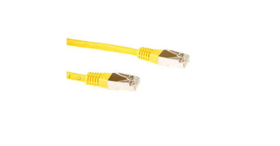 ACT Patchcord SSTP Category 6 PIMF, Yellow 2.00M netwerkkabel Geel 2 m