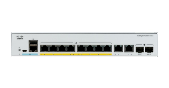 Cisco Catalyst C1000-8FP-E-2G-L netwerk-switch Managed L2 Gigabit Ethernet (10/100/1000) Power over Ethernet (PoE) Grijs