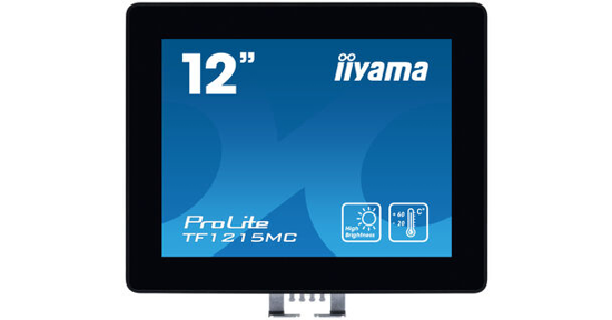 iiyama ProLite TF1215MC-B1 computer monitor 30,7 cm (12.1") 1024 x 768 Pixels LCD Touchscreen Zwart