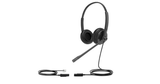 Yealink YHS34 Lite Dual Headset Bedraad Hoofdband Kantoor/callcenter Zwart