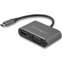 Startech USB-C naar VGA en HDMI adapter 2-in-1 4K 30Hz space grijs