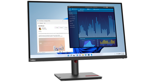 Lenovo ThinkVision T27p-30 LED display 68,6 cm (27") 3840 x 2160 Pixels 4K Ultra HD Zwart