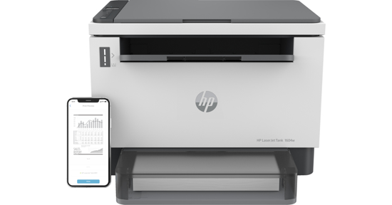 HP LaserJet Tank MFP 1604w printer, Zwart-wit, Printer voor Bedrijf, Printen, kopiëren, scannen, Scannen naar e-mail; Scannen naar pdf