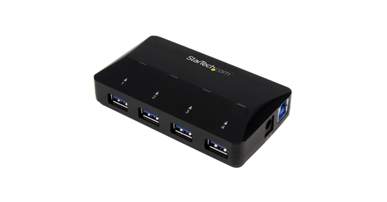 Startech 4-Poorts USB 3.0 Hub met specifieke oplaadpoort - 5Gbps - 1 x 2.4A poort