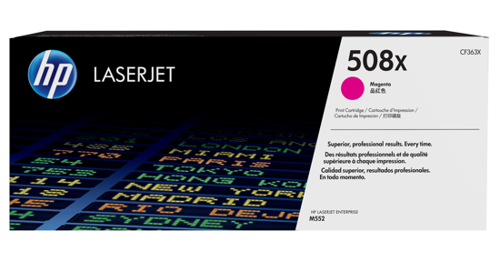 HP 508X originele high-capacity magenta LaserJet tonercartridge