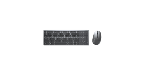 Dell KM7120W toetsenbord Inclusief muis RF-draadloos + Bluetooth QWERTY Grijs, Titanium