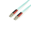 Startech 3m LC/UPC naar LC/UPC OM3 Multimode Glasvezel Netwerkkabel, Full Duplex 50/125µm Zipcord Fiber, 100G Netwerken, LOMMF/VCSEL, <0.3dB Low Insertion Loss, LSZH Fiber Optic Patch Kabel