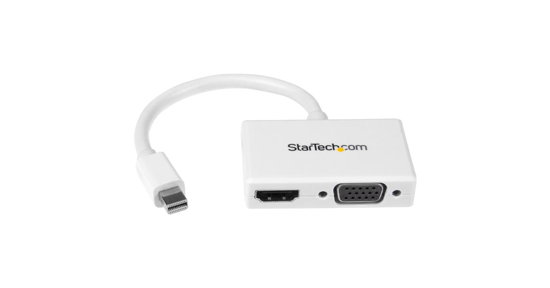 Startech A/V-reisadapter: 2-in-1 Mini DisplayPort naar HDMI- of -VGA-converter wit