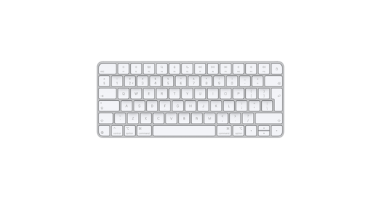 Apple Magic toetsenbord Universeel USB + Bluetooth QWERTY Nederlands Wit