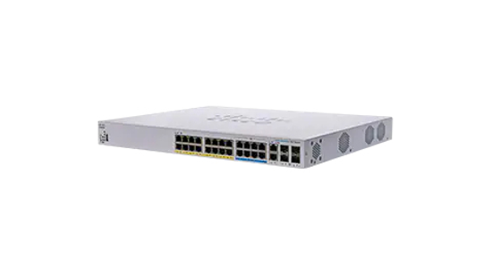 Cisco CBS350 Managed L3 Gigabit Ethernet (10/100/1000) Power over Ethernet (PoE) 1U Zwart, Grijs