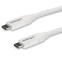 Startech USB-C naar USB-C kabel met 5A/100W PD M/M wit USB 2.0 USB-IF gecertificeerd 4 m