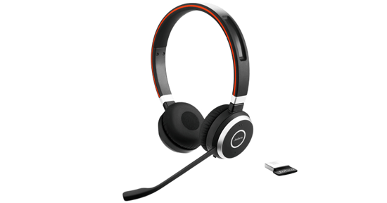 Jabra Evolve 65 Headset Bedraad en draadloos Hoofdband Oproepen/muziek Micro-USB Bluetooth Zwart