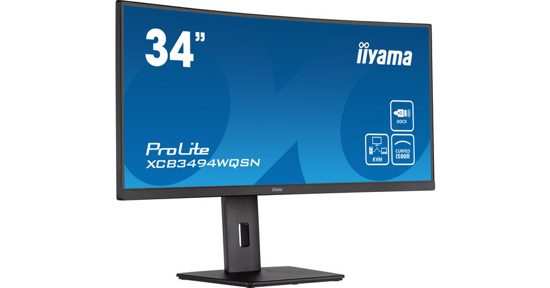 iiyama ProLite XCB3494WQSN-B5 LED display 86,4 cm (34") 3440 x 1440 Pixels UltraWide Quad HD Zwart