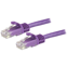 Startech CAT6 kabel patchkabel snagless RJ45 connectors koperdraad ETL 1,5 m paars