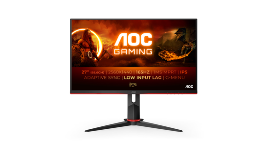 AOC Q27G2S/EU computer monitor 68,6 cm (27") 2560 x 1440 Pixels Quad HD LED Zwart, Rood