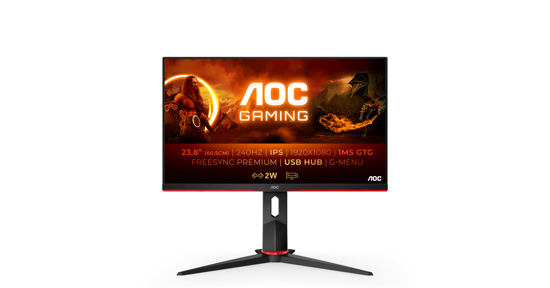 AOC G2 24G2ZU/BK LED display 60,5 cm (23.8") 1920 x 1080 Pixels Full HD Zwart, Rood