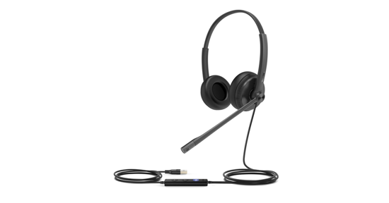 Yealink UH34 Dual Teams Headset Bedraad Hoofdband Kantoor/callcenter USB Type-A Zwart