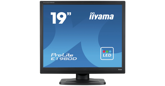 iiyama ProLite E1980D-B1 LED display 48,3 cm (19") 1280 x 1024 Pixels XGA Zwart