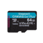 Kingston 64GB microSDXC Canvas Go Plus 170R A2 U3 V30 enkel pakket zonder ADP