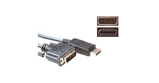 ACT Verloop kabel DisplayPort male – DVI male