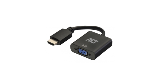 ACT AC7535 video kabel adapter 0,23 m HDMI Type A (Standaard) VGA (D-Sub) Zwart