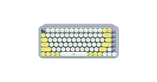 Logitech POP Keys Wireless Mechanical Keyboard With Emoji Keys toetsenbord Bluetooth AZERTY Frans Muntkleur