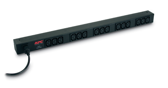 APC Rack PDU, Basic, ZeroU, 10A, 230V, (15x) C13, C14 stekker