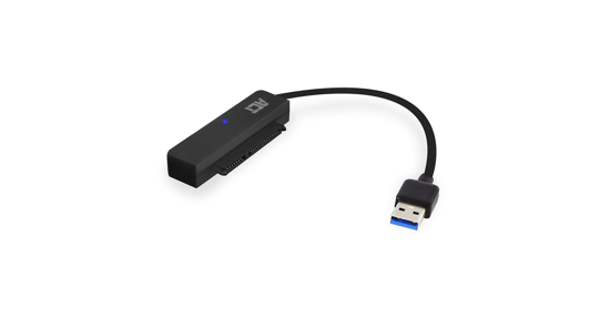 ACT AC1510 tussenstuk voor kabels SATA USB Type-A Zwart