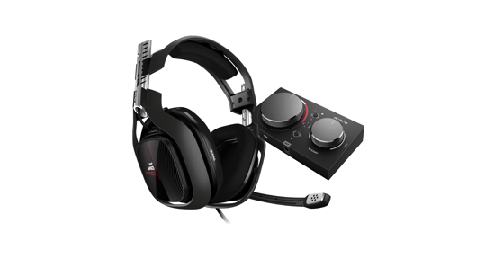 Logitech A40 TR + MixAmp Pro TR Headset Bedraad Hoofdband Gamen Zwart, Rood, Zilver