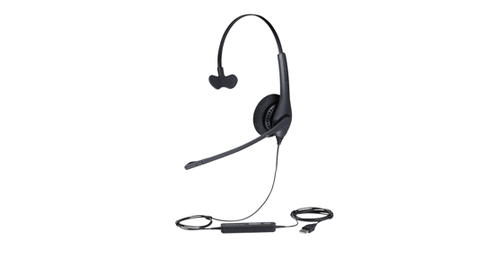 Jabra Biz 1500 Mono USB Headset Bedraad Hoofdband Kantoor/callcenter Bluetooth Zwart