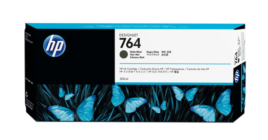 HP 764 matzwarte inktcartridge, 300 ml