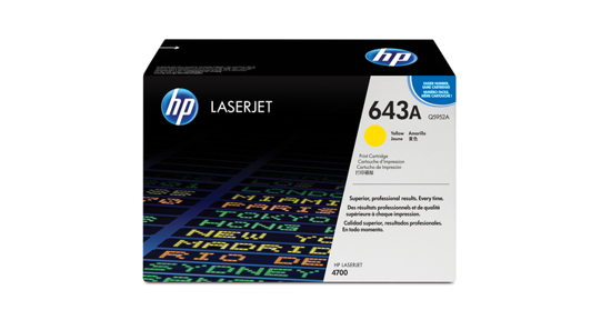 HP 643A originele gele LaserJet tonercartridge