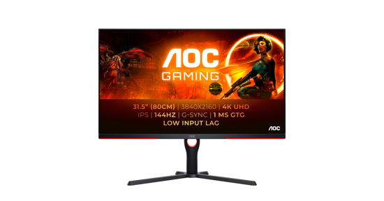 AOC G3 U32G3X/BK LED display 80 cm (31.5") 3840 x 2160 Pixels 4K Ultra HD Zwart, Rood