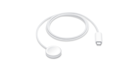 Apple MT0H3ZM/A oplader voor mobiele apparatuur Smartwatch Wit USB Draadloos opladen Snel opladen Binnen