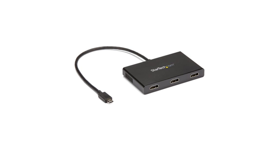 Startech USB C naar HDMI multi-monitor adapter - 3-poort MST hub