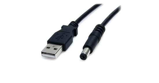 Startech USB naar 5,5 mm voedingskabel type M connector 91 cm