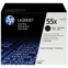 HP 55X originele high-capacity zwarte LaserJet tonercartridge, 2-pack