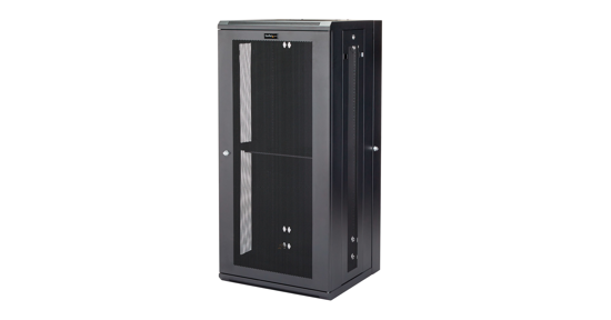 Startech 26U 19" Wandmonteerbaar Netwerk Cabinet, Diepte 40cm (16"), Afsluitbaar IT Rack voor Netwerk Switch/Apparatuur, Geventileerd Data Rack met Schap & Zijpanelen, Voorgemonteerd