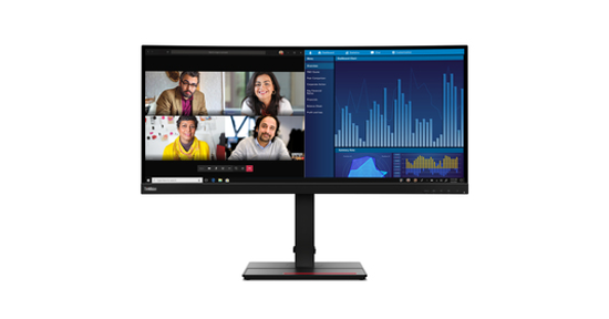 Lenovo ThinkVision P34w-20 LED display 86,7 cm (34.1") 3440 x 1440 Pixels Wide Quad HD Zwart