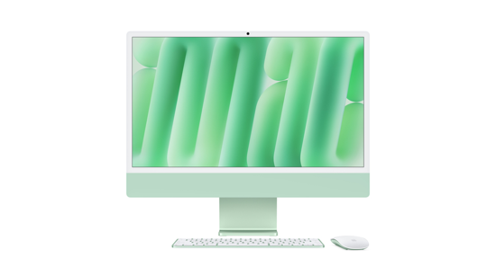 Apple iMac  M M4 59,7 cm (23.5") 4480 x 2520 Pixels Alles-in-één-pc 16 GB 256 GB SSD macOS Sequoia Wi-Fi 6E (802.11ax) Groen