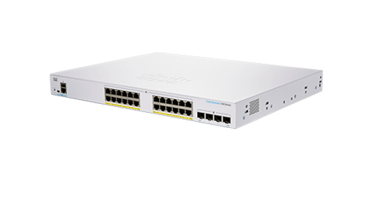 Cisco CBS350-24FP-4G-EU netwerk-switch Managed L2/L3 Gigabit Ethernet (10/100/1000) Zilver