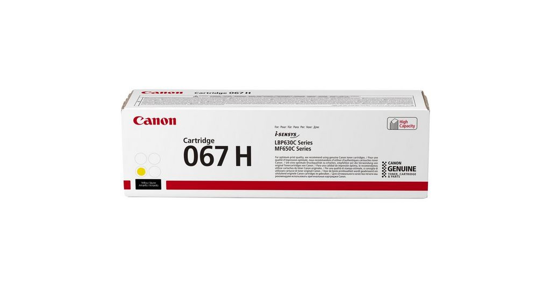 Canon 067H tonercartridge 1 stuk(s) Origineel Geel