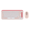 Logitech POP Icon Combo toetsenbord Inclusief muis Universeel Bluetooth QWERTY US International Roze, Wit