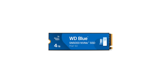 Western Digital Blue SN5000 4 TB M.2 PCI Express 4.0 NVMe